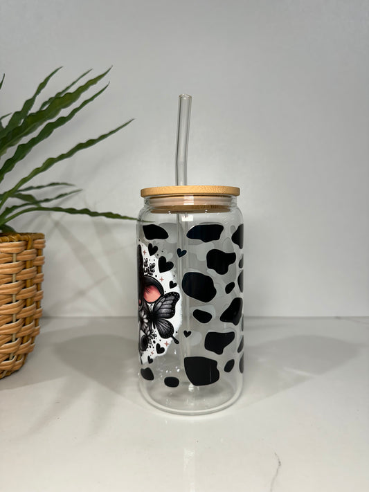 Cow #1 Glass Tumbler