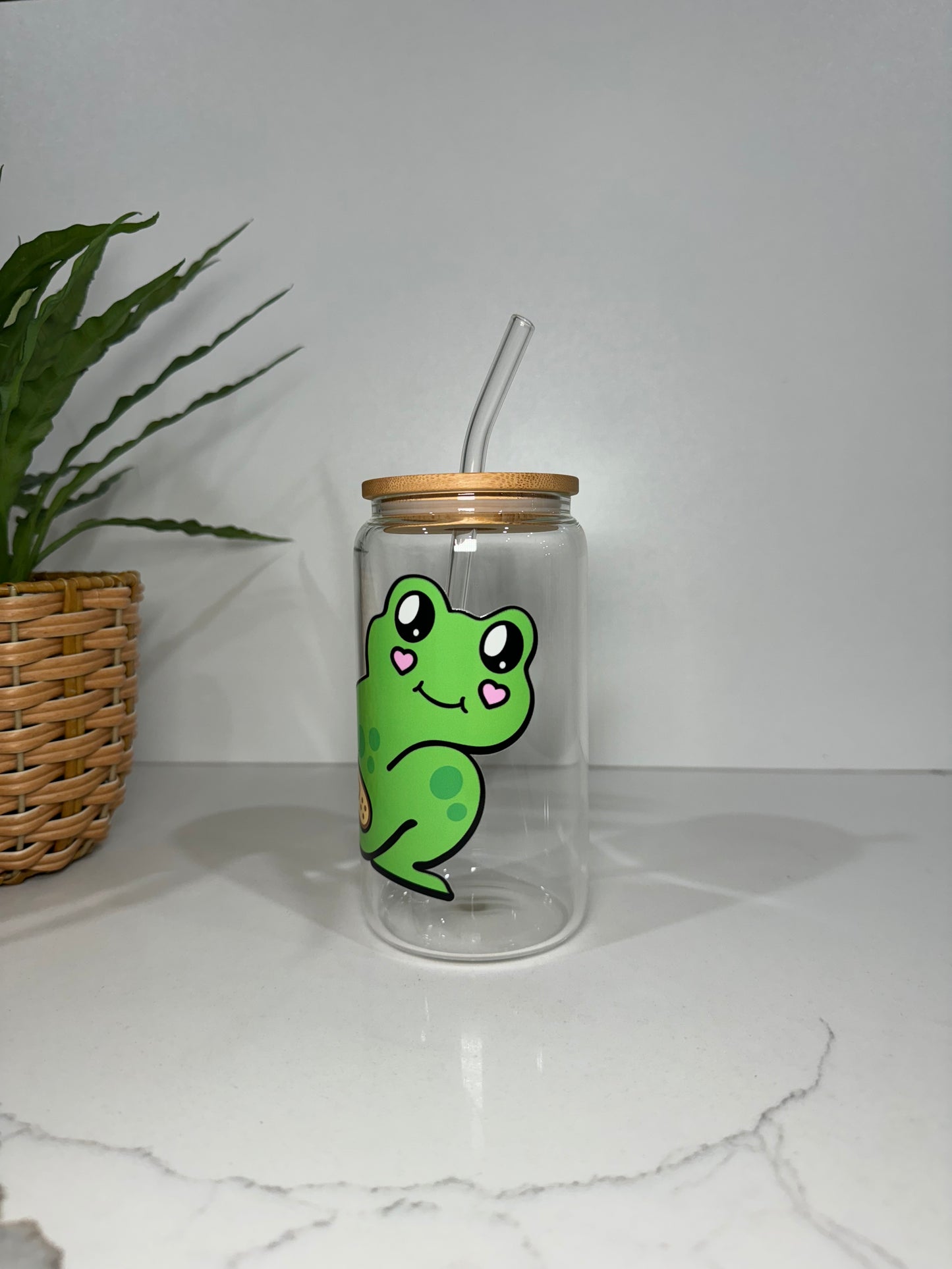 Frog #1 Glass Tumbler