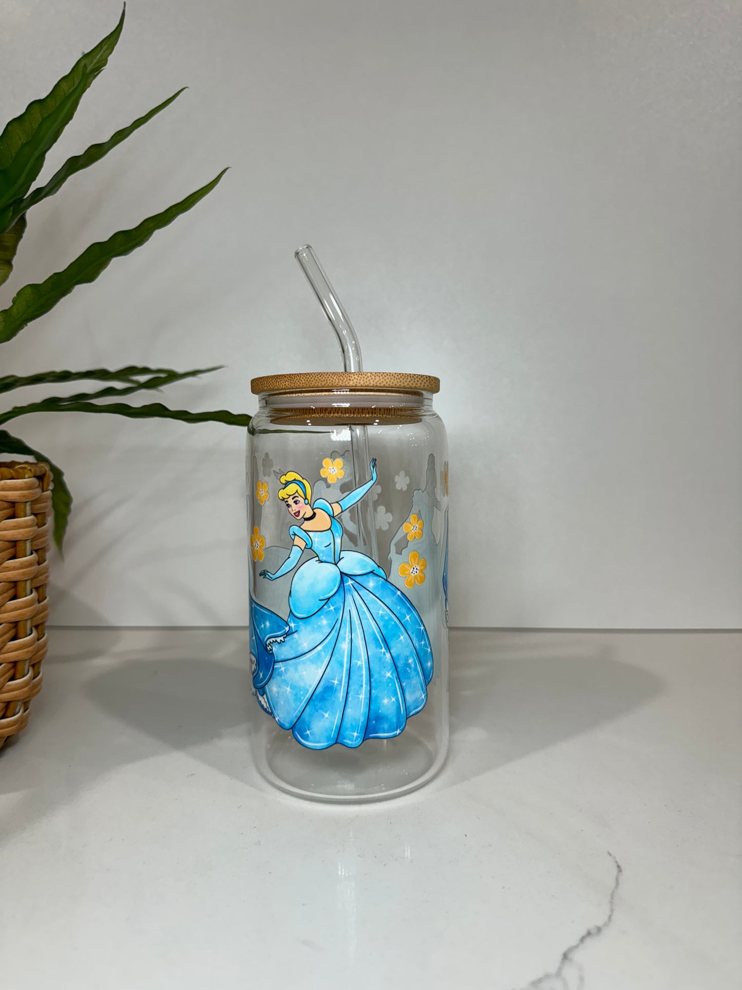 Cinderella Glass Tumbler