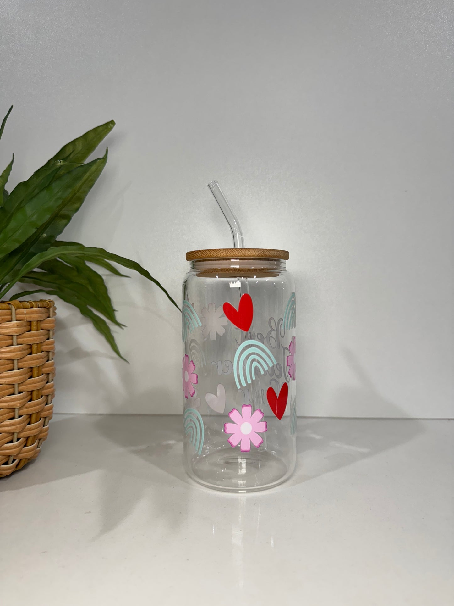 “Best Teacher Ever” Glass Tumbler