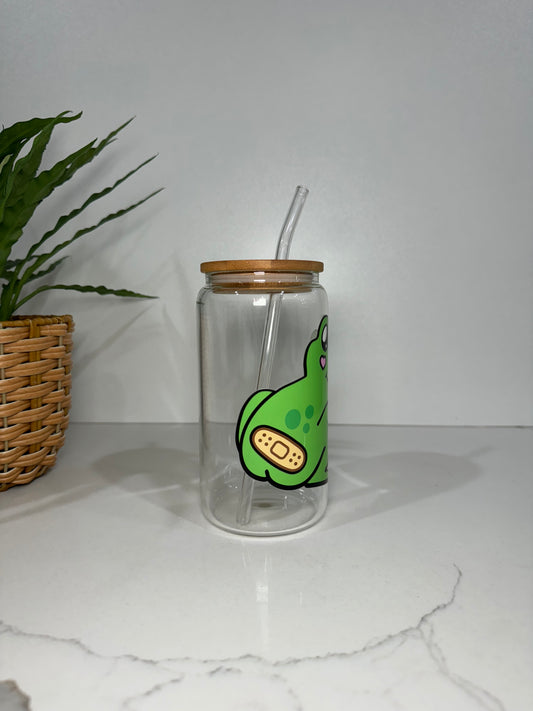 Frog #1 Glass Tumbler