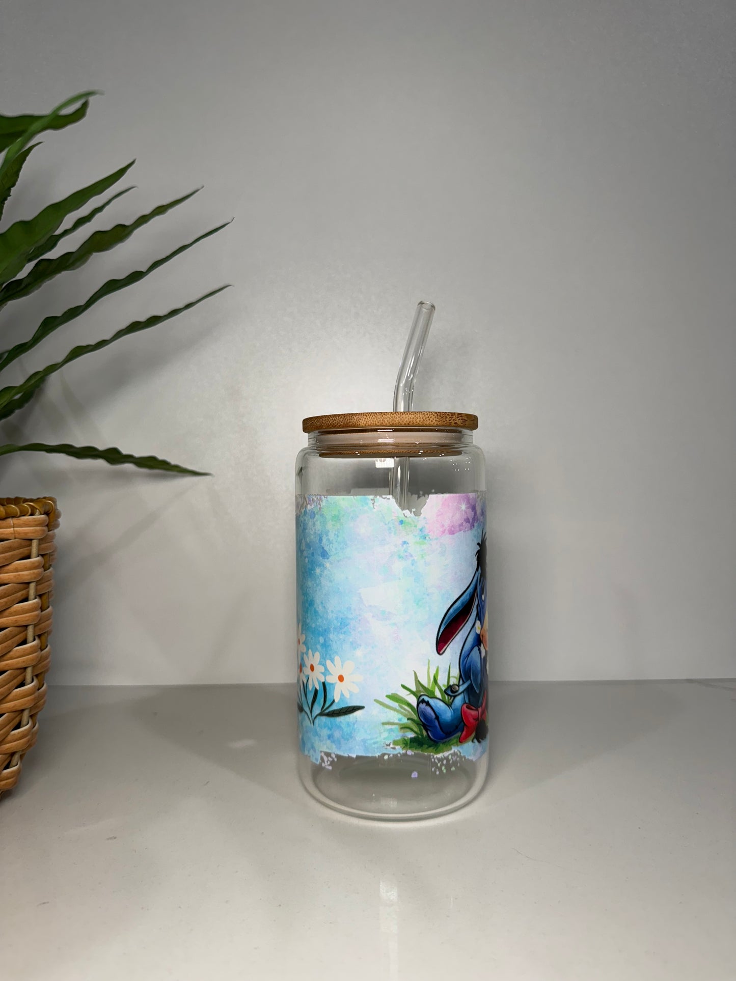 Eeyore #3 Glass Tumbler