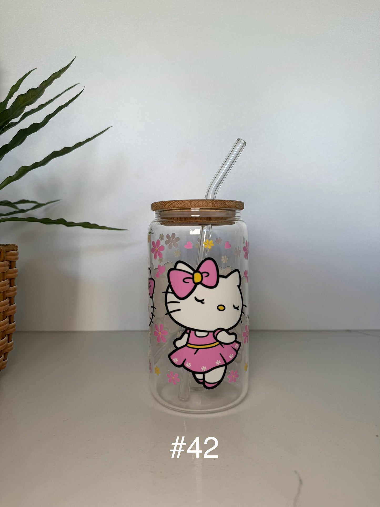 Custom Glitter Glass Tumblers