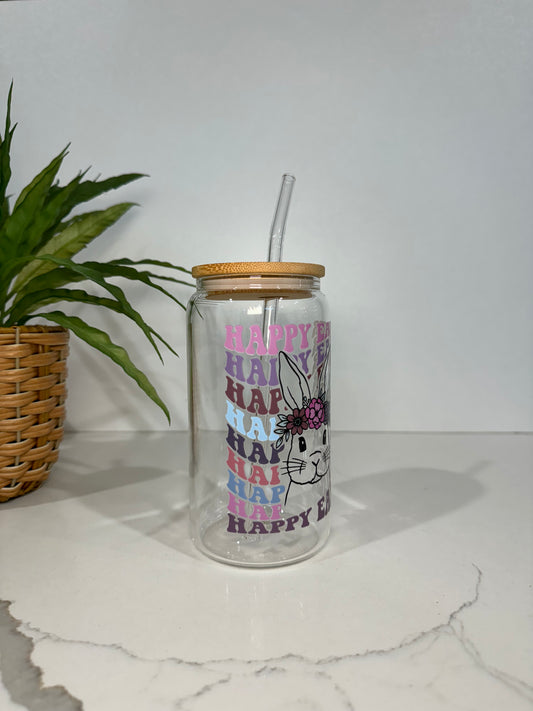 Happy Easter #1 Glass Tumbler