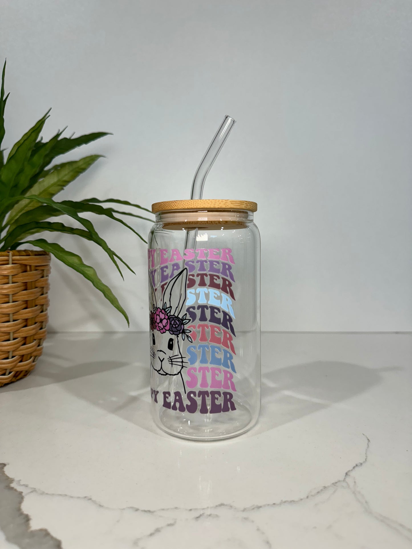 Happy Easter #1 Glass Tumbler