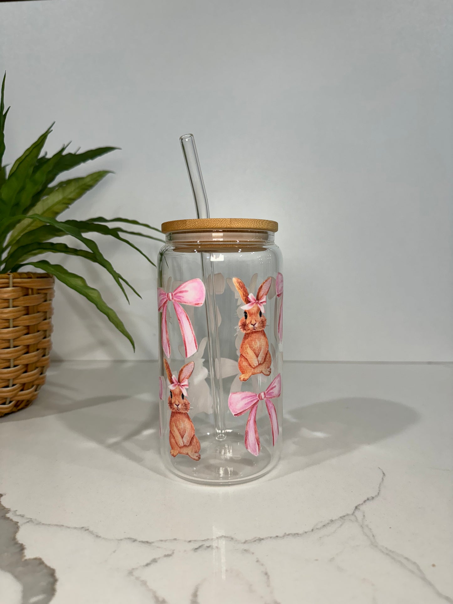 Bunnies #3 Glass Tumbler
