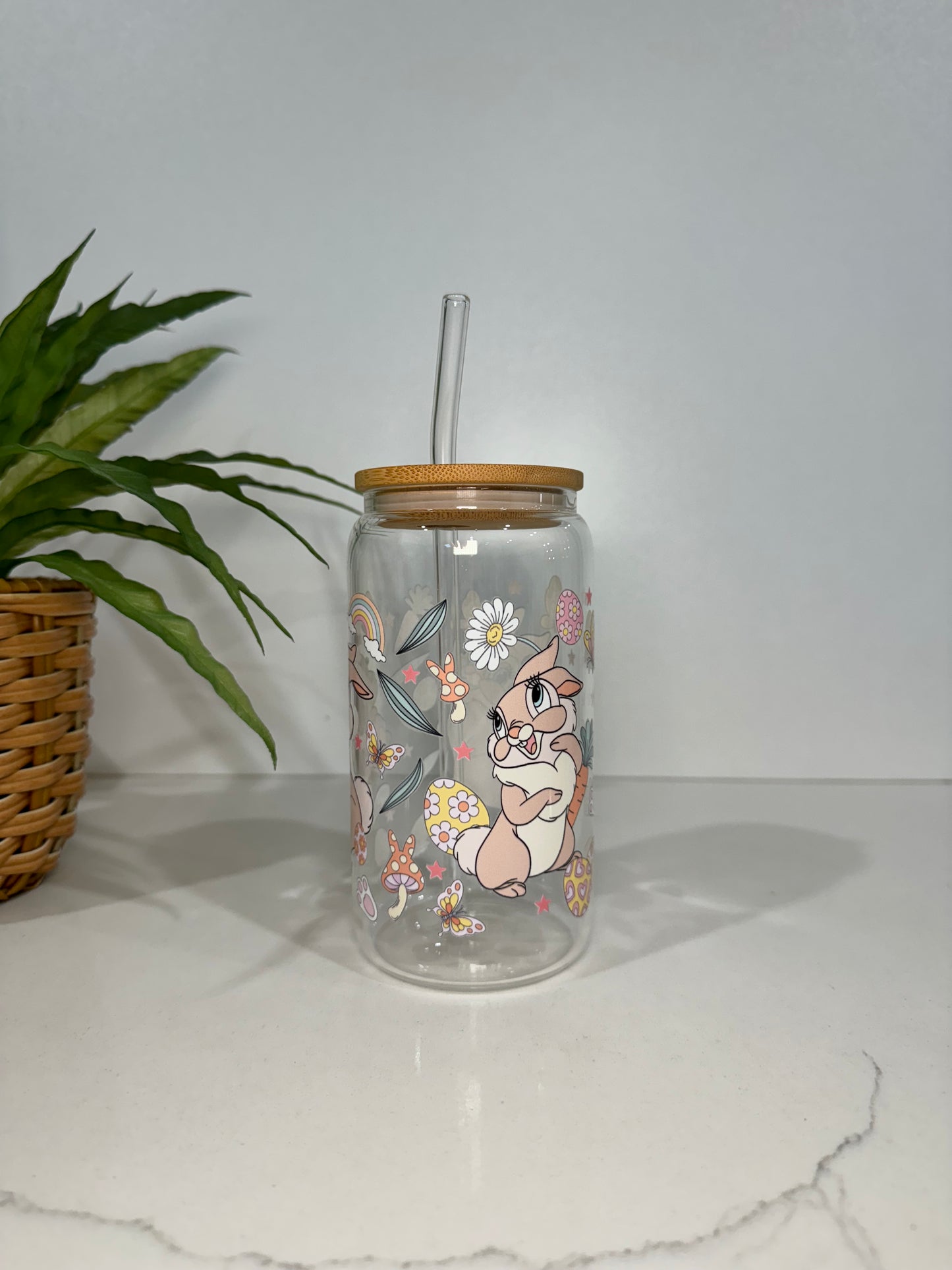 Bunnies #4 Glass Tumbler