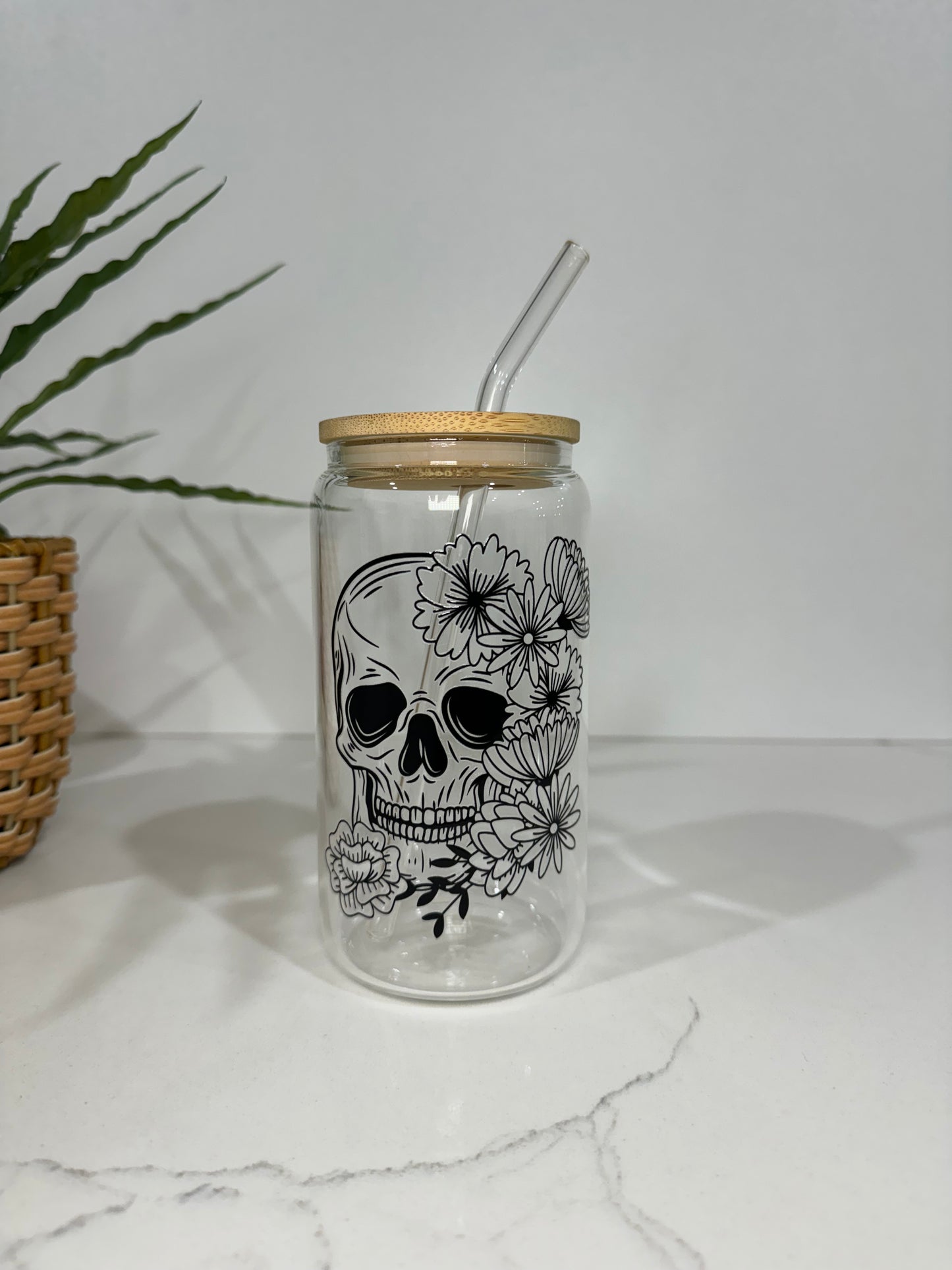 Skulls Glass Tumbler