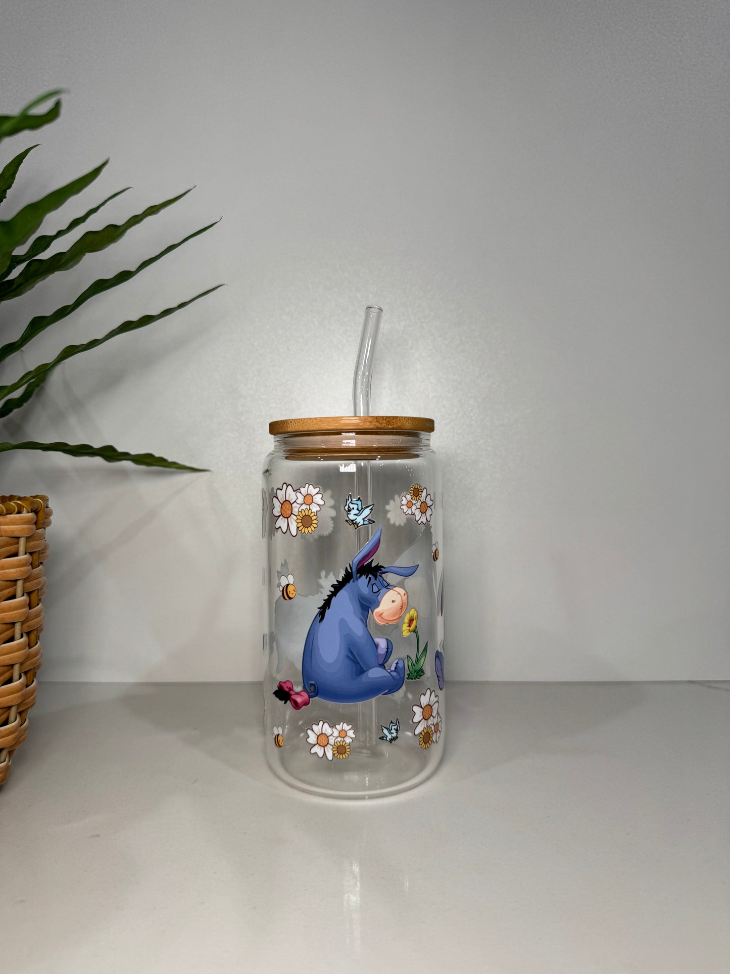 Eeyore #1 Glass Tumbler