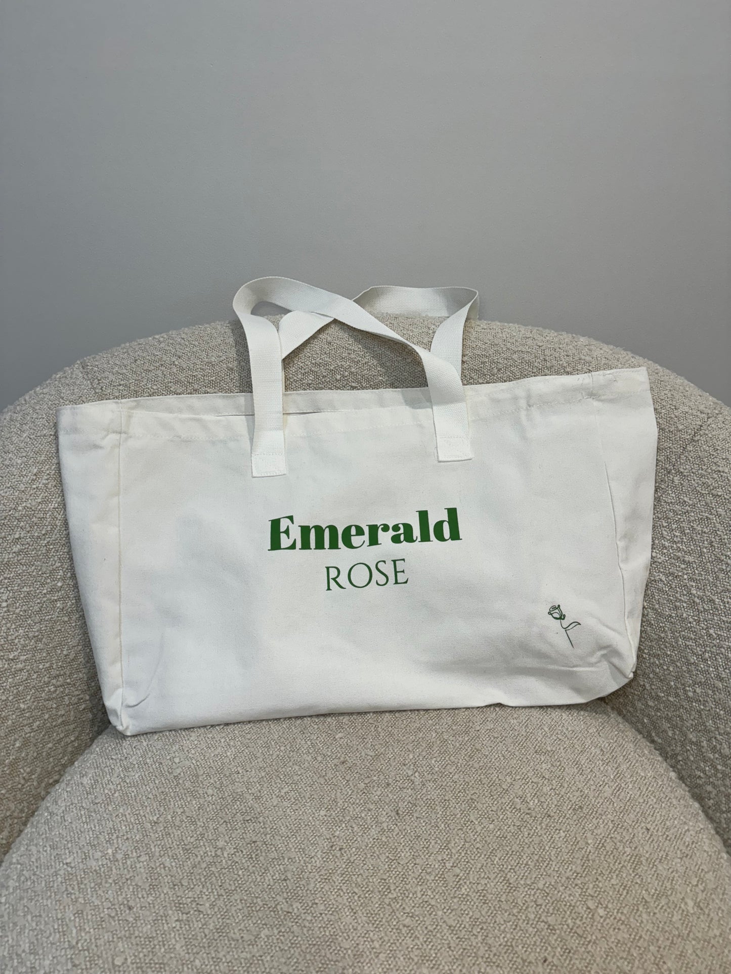 “Emerald Rose” Tote bag
