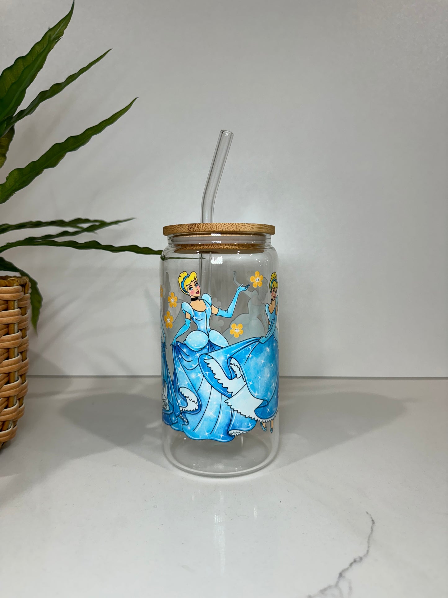 Cinderella Glass Tumbler