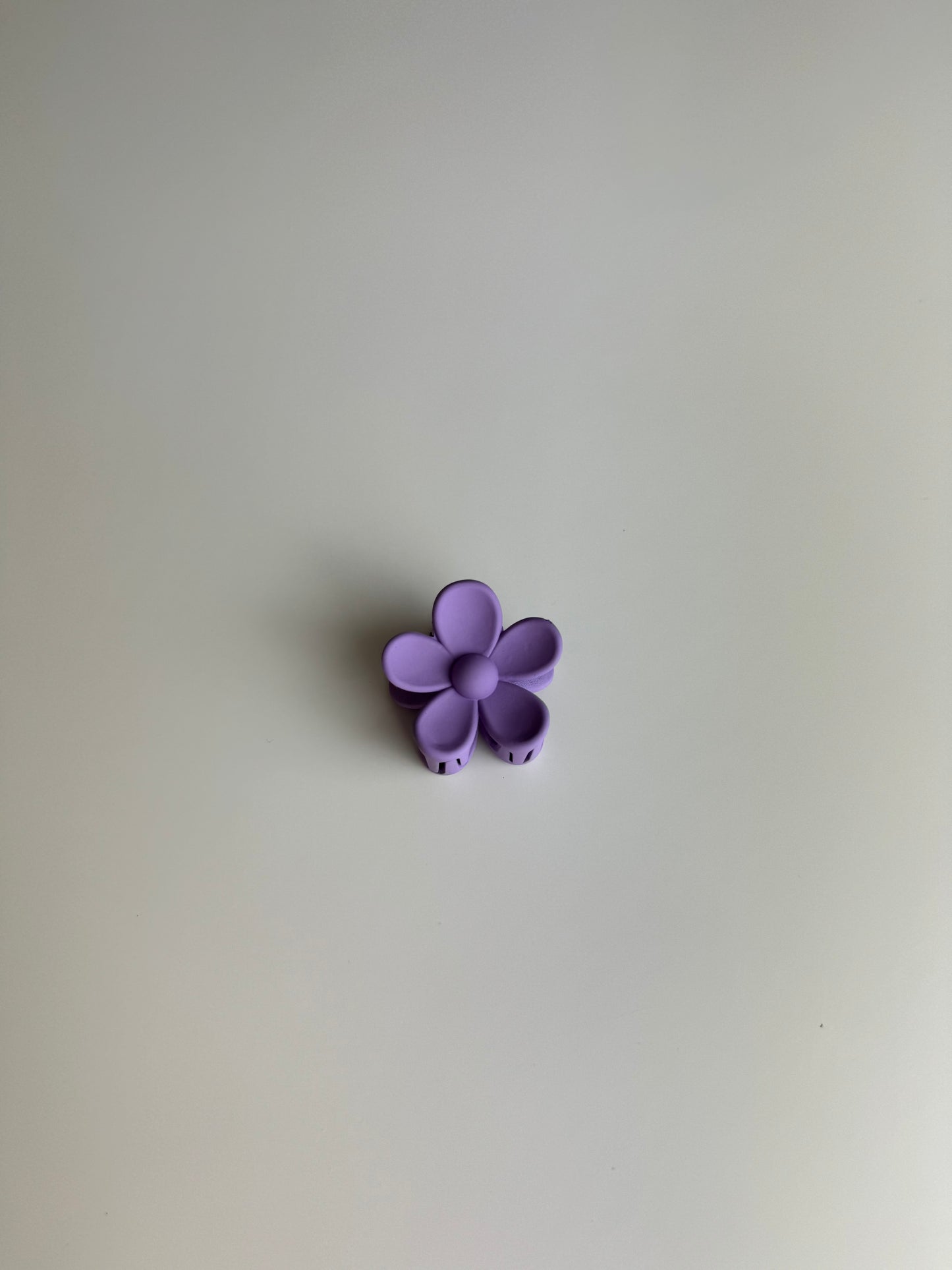 Mini Purple Flower Hair Claw Clip