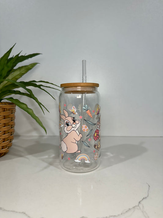 Bunnies #4 Glass Tumbler