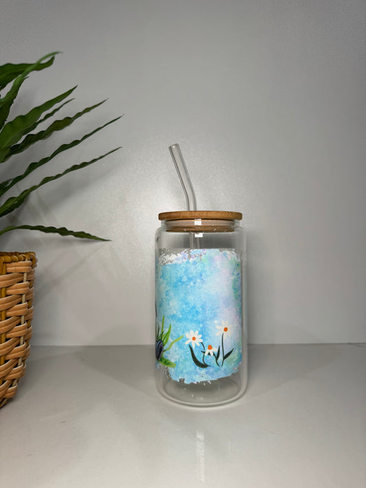 Eeyore #3 Glass Tumbler