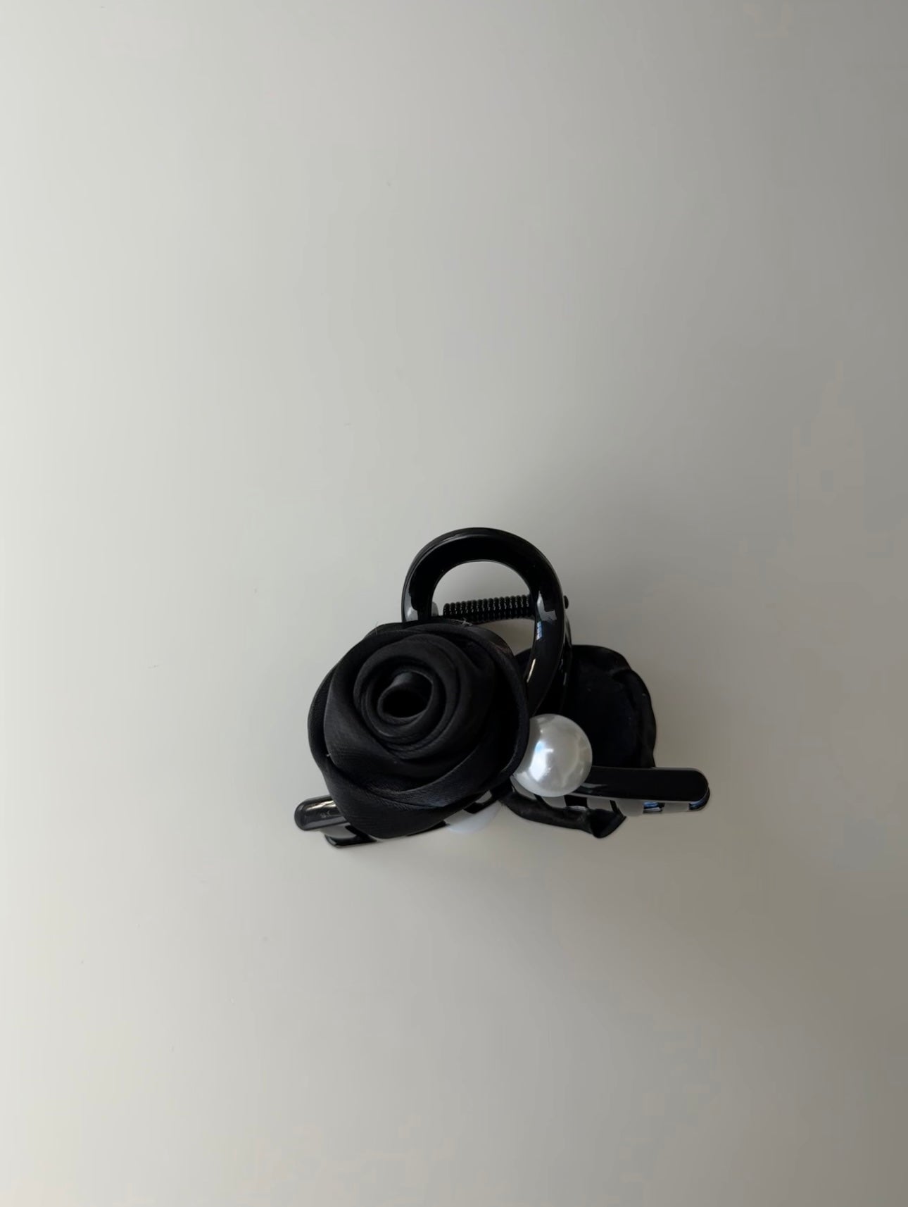 Black Flower Hair Claw Clip