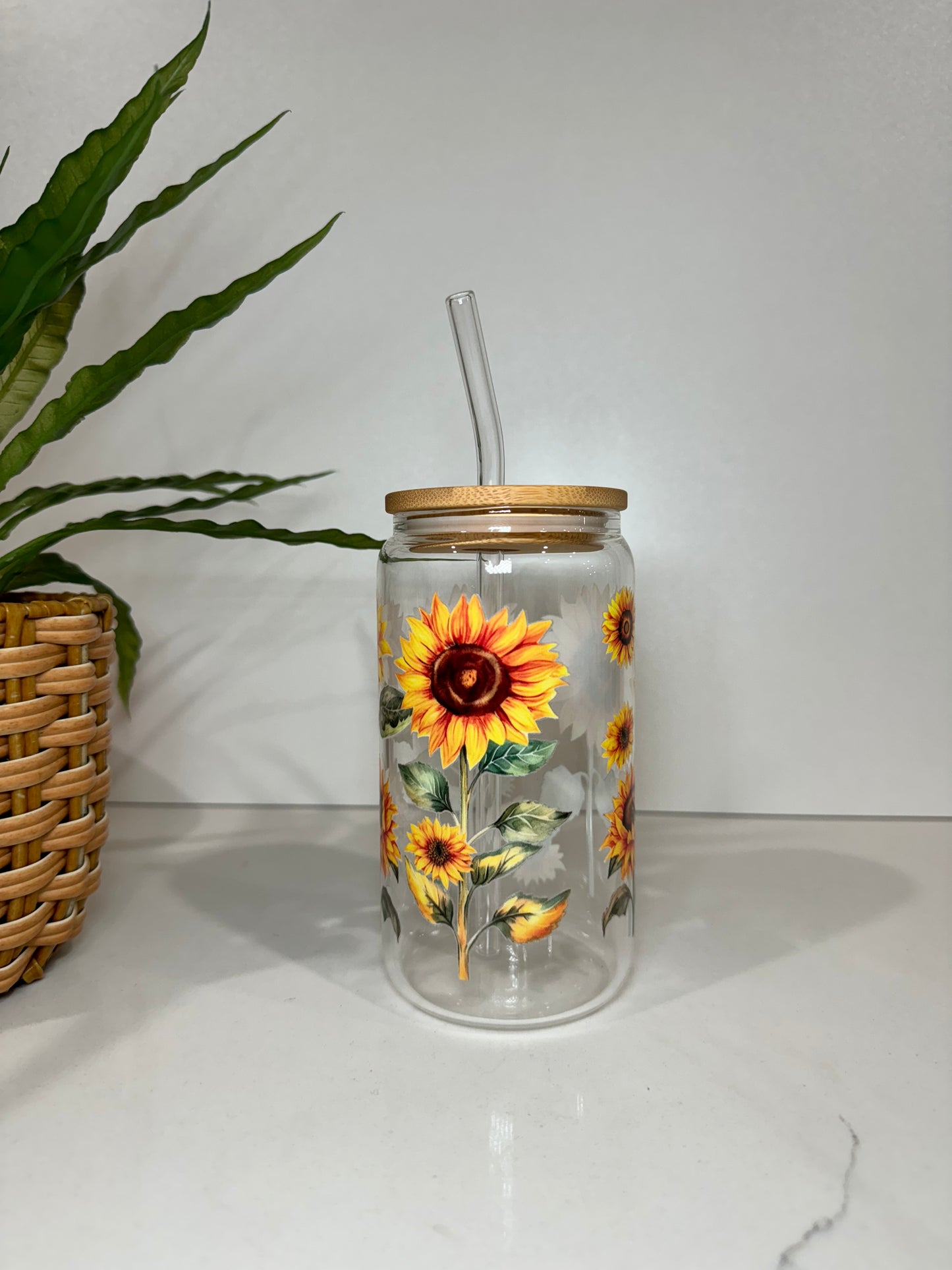 Sunflowers Glass Tumbler