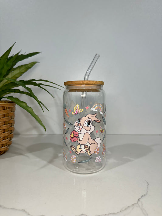 Bunnies #4 Glass Tumbler