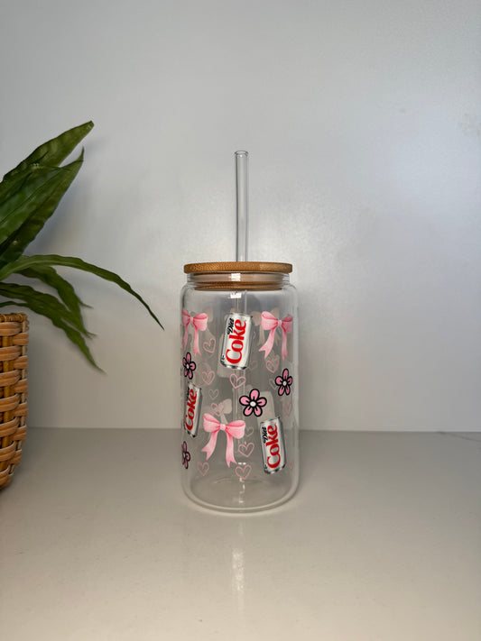 Diet Coke #3 Glass Tumbler