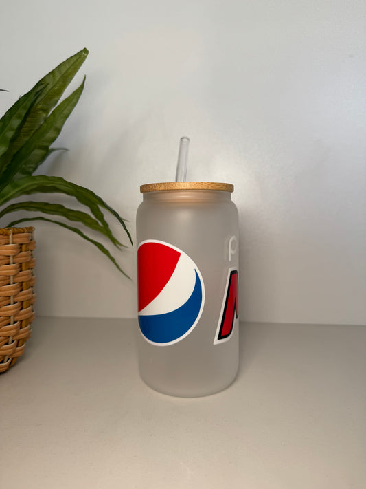 Frosted Pepsi Max Glass Tumbler