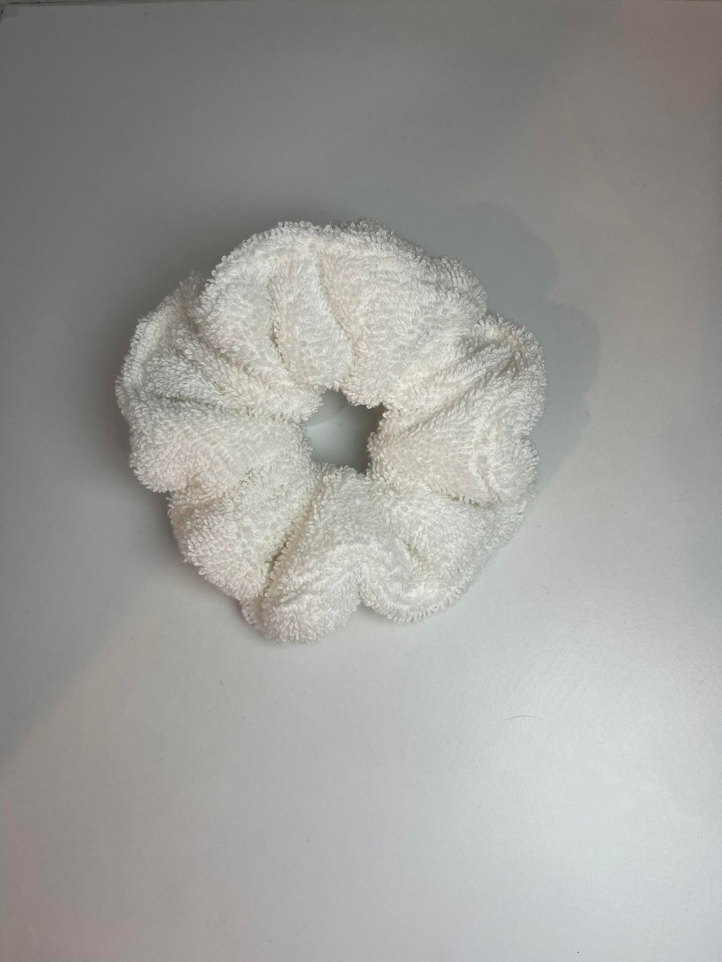 White Towel Scrunchies- PAIR- XL