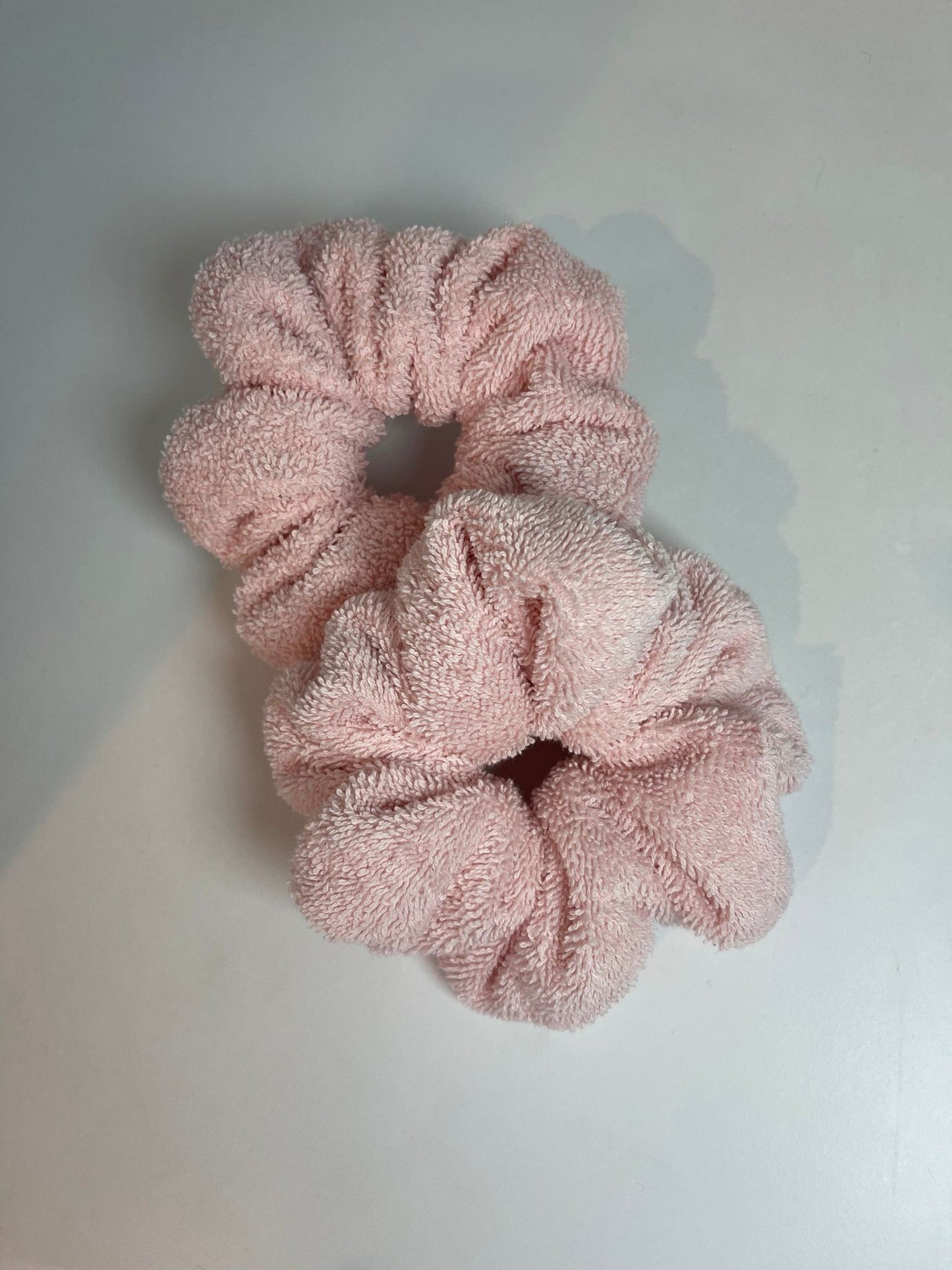 Pink Towel Scrunchies- PAIR - XL