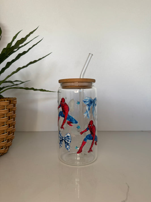 Spiderman #1 Glass Tumbler