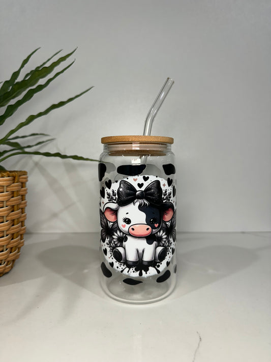Cow #1 Glass Tumbler