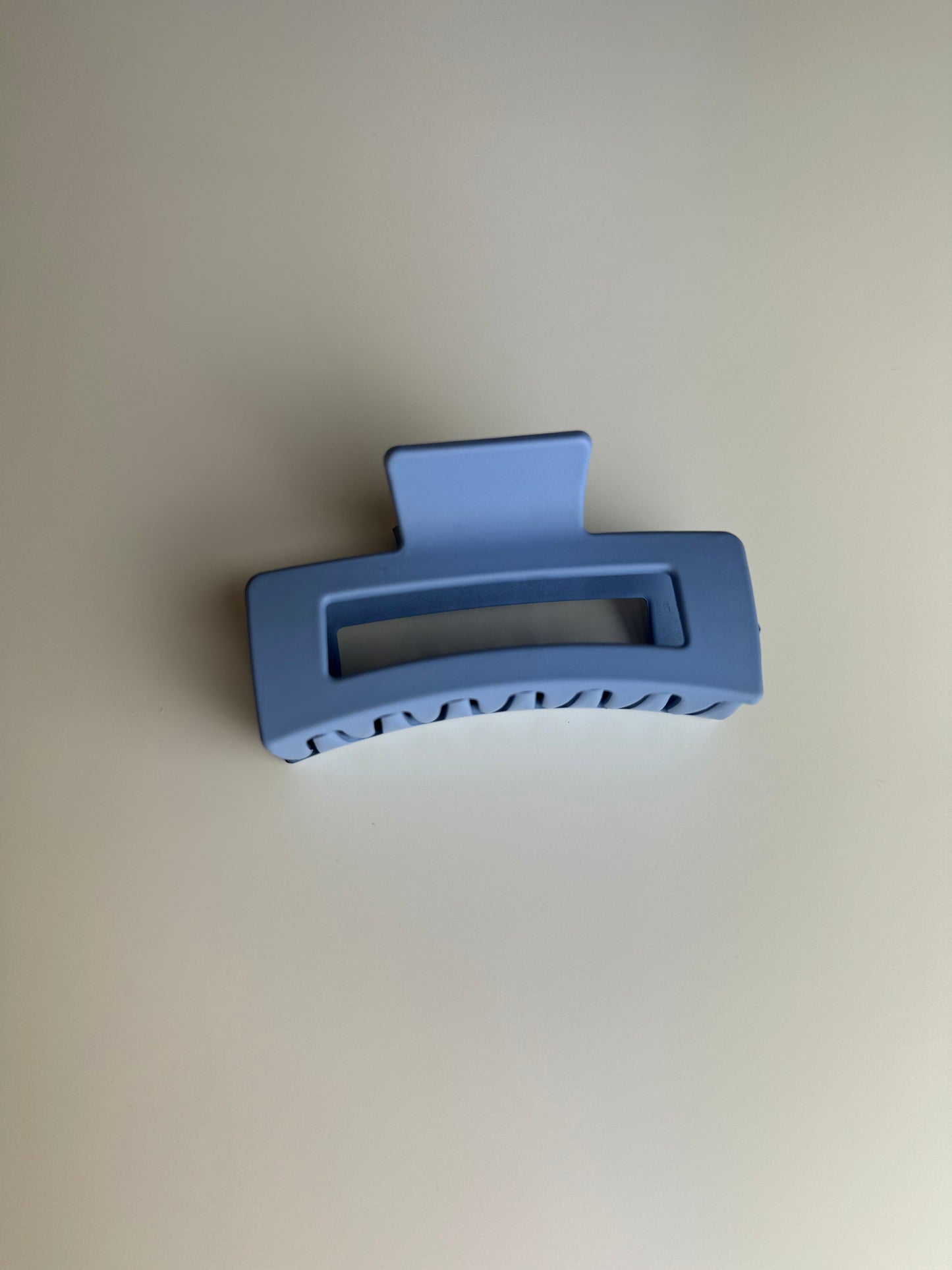 Blue Rectangle Hair Claw Clip