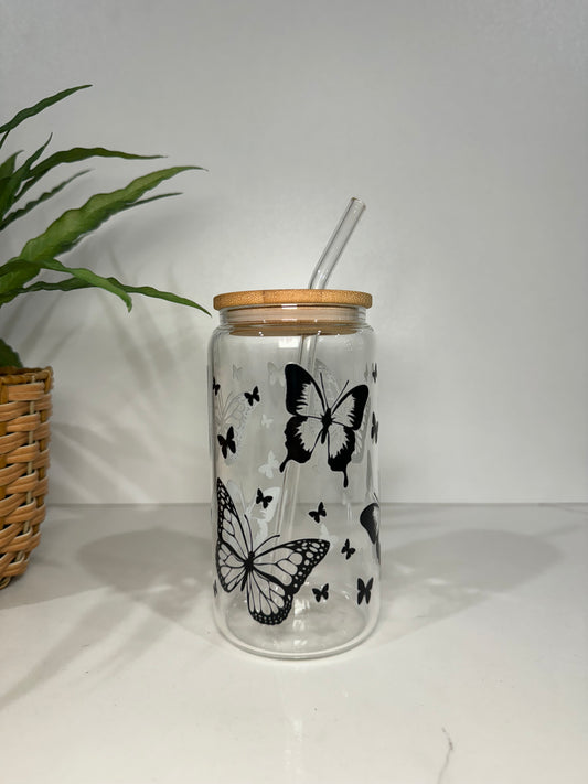 Butterfly Glass Tumbler