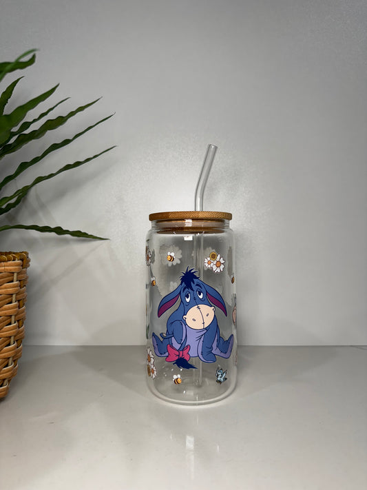 Eeyore #1 Glass Tumbler