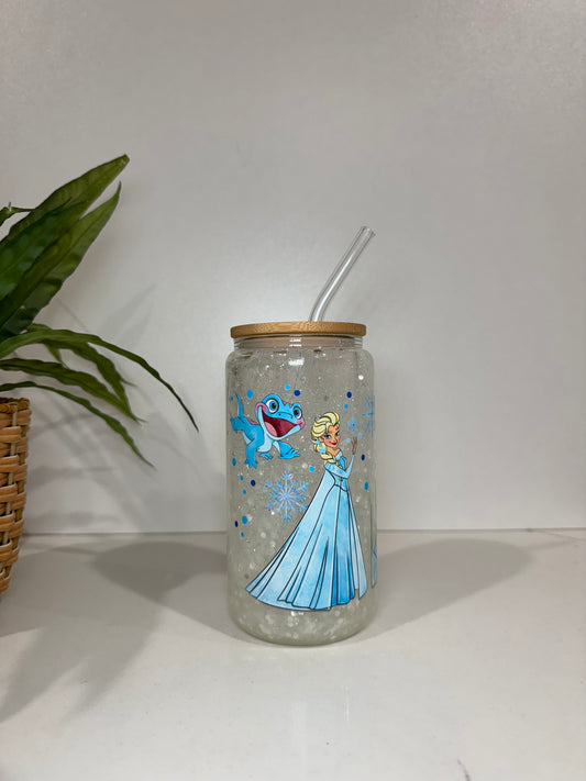 Glitter Frozen Glass Tumblers