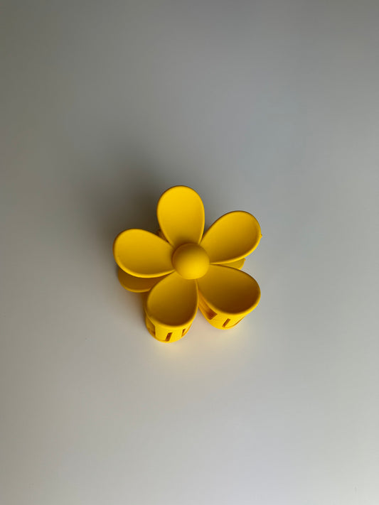 Yellow Flower Hair Claw Clip