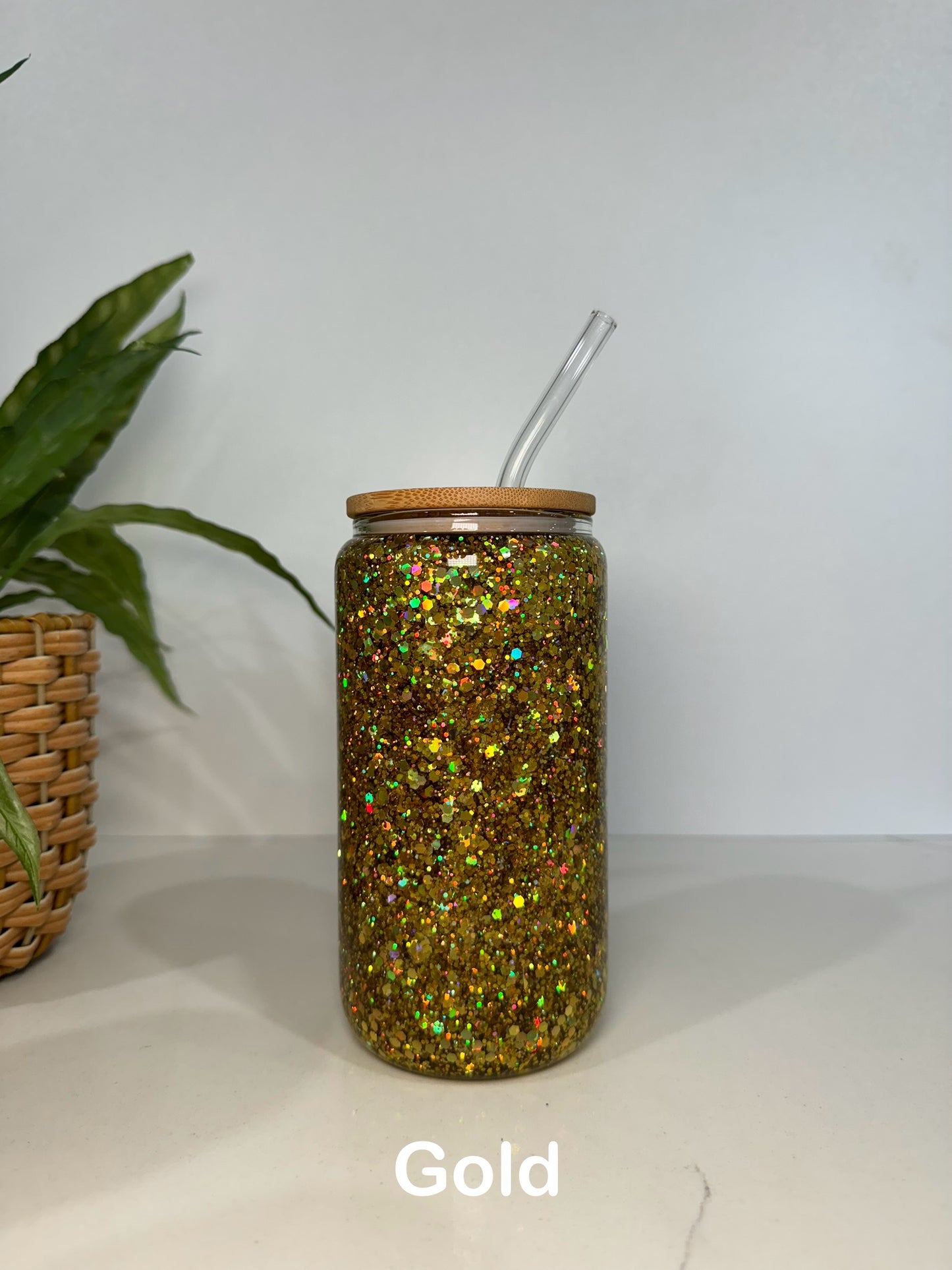 Glitter Simba and Nala Glass Tumblers