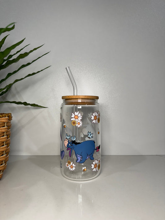 Eeyore #1 Glass Tumbler