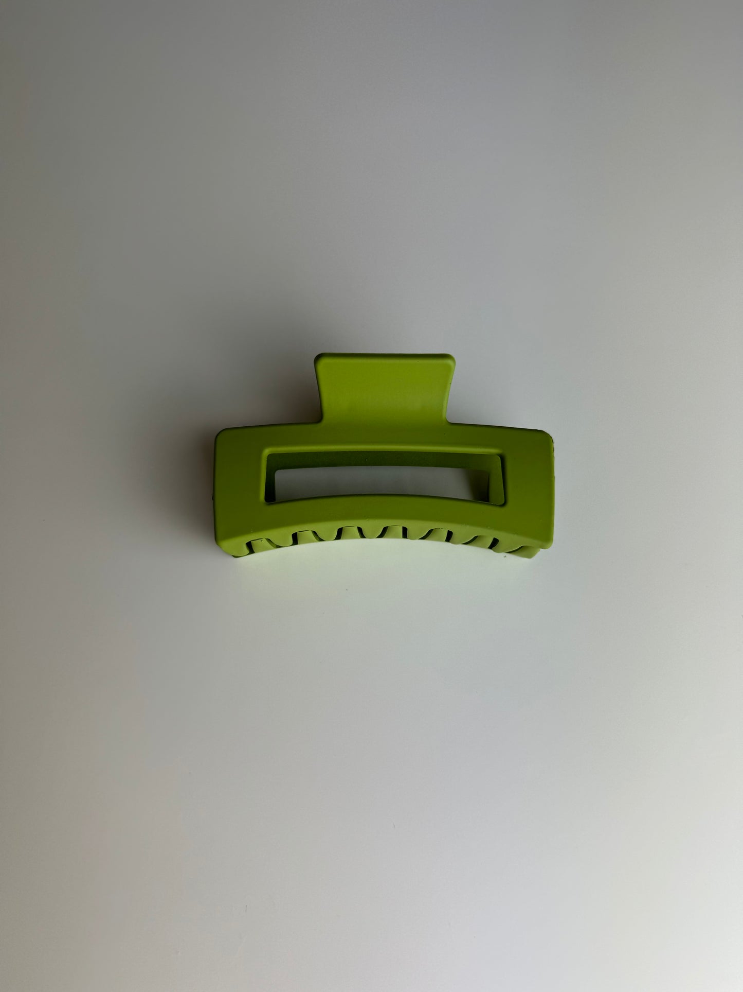 Green Rectangle Hair Claw Clip