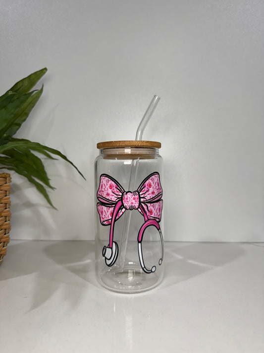 Nurse Glass Tumbler