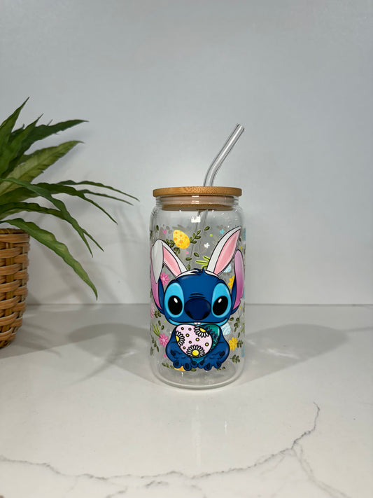 Easter Stitch #2 Glass Tumbler