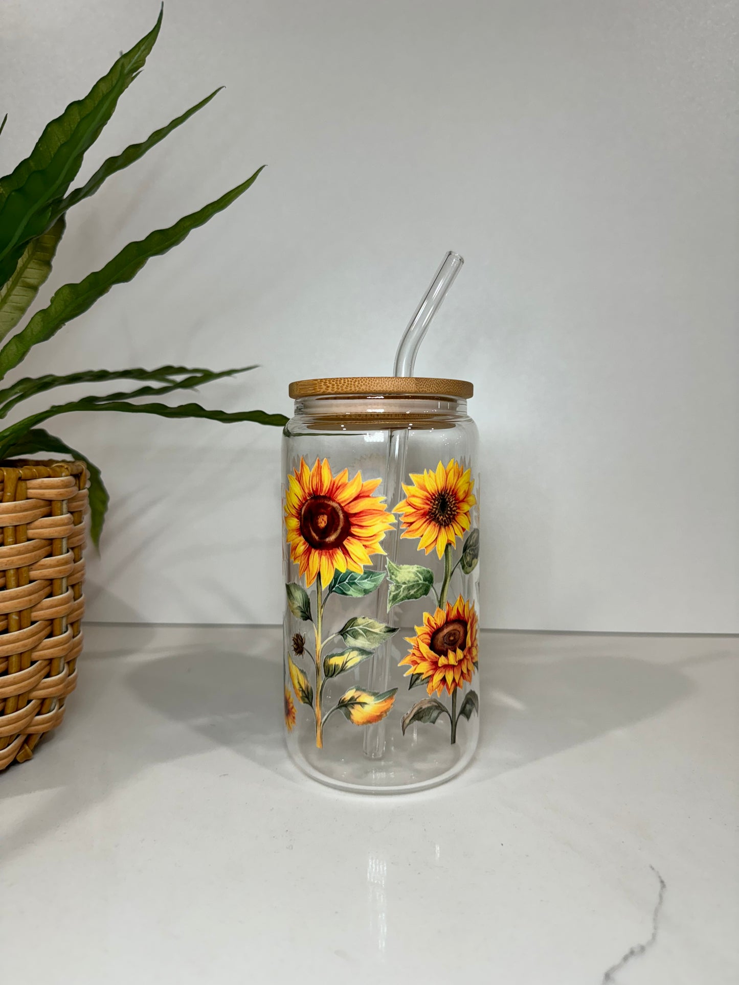 Sunflowers Glass Tumbler