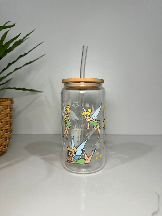 Tinkerbell Glass Tumbler