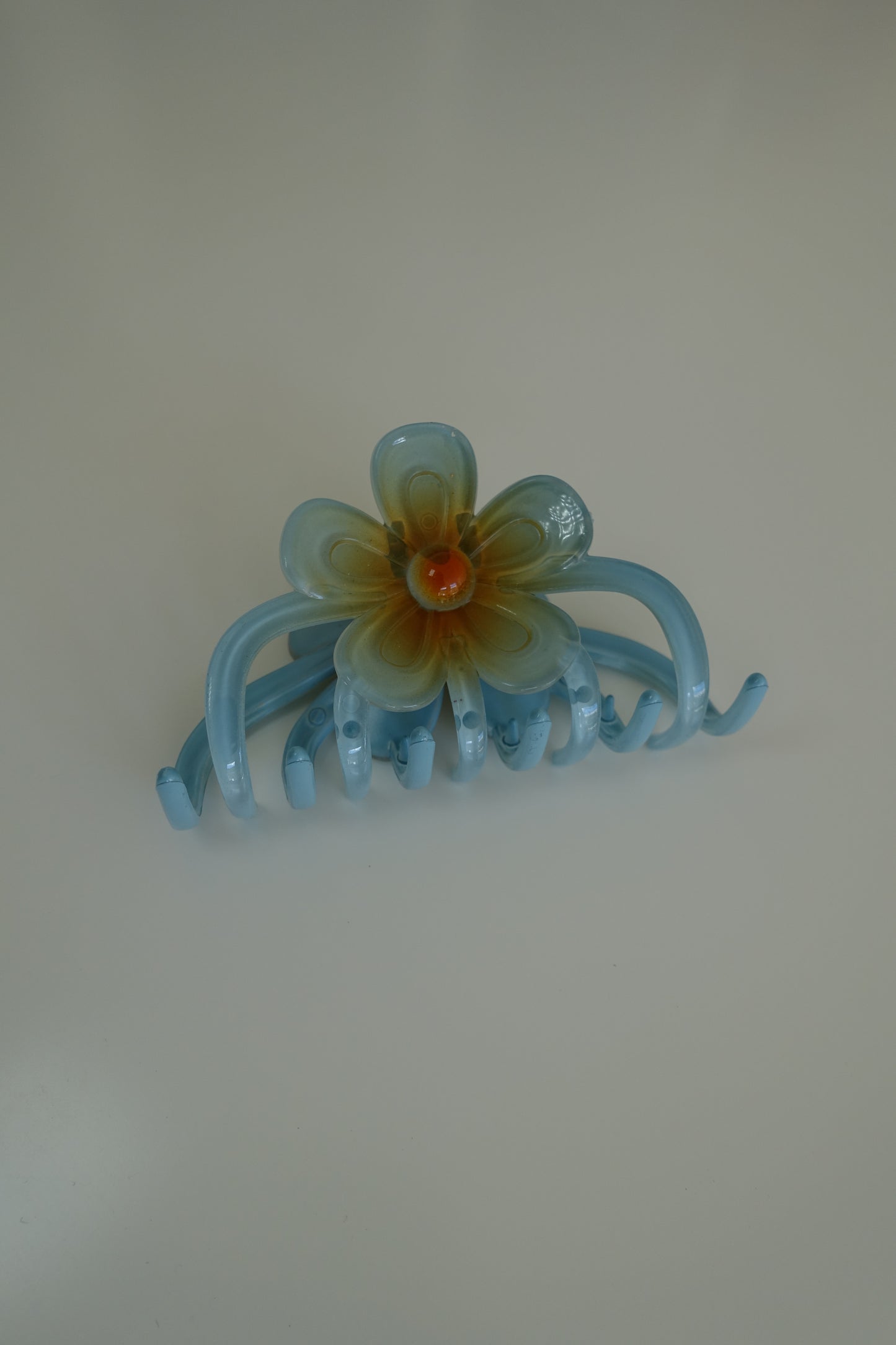 Blue Flower Hair Claw Clip