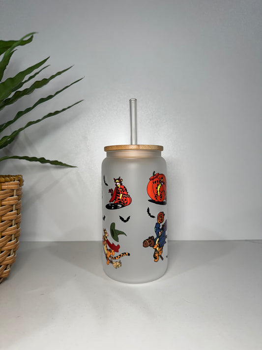 Frosted Tigger #2 Glass Tumbler