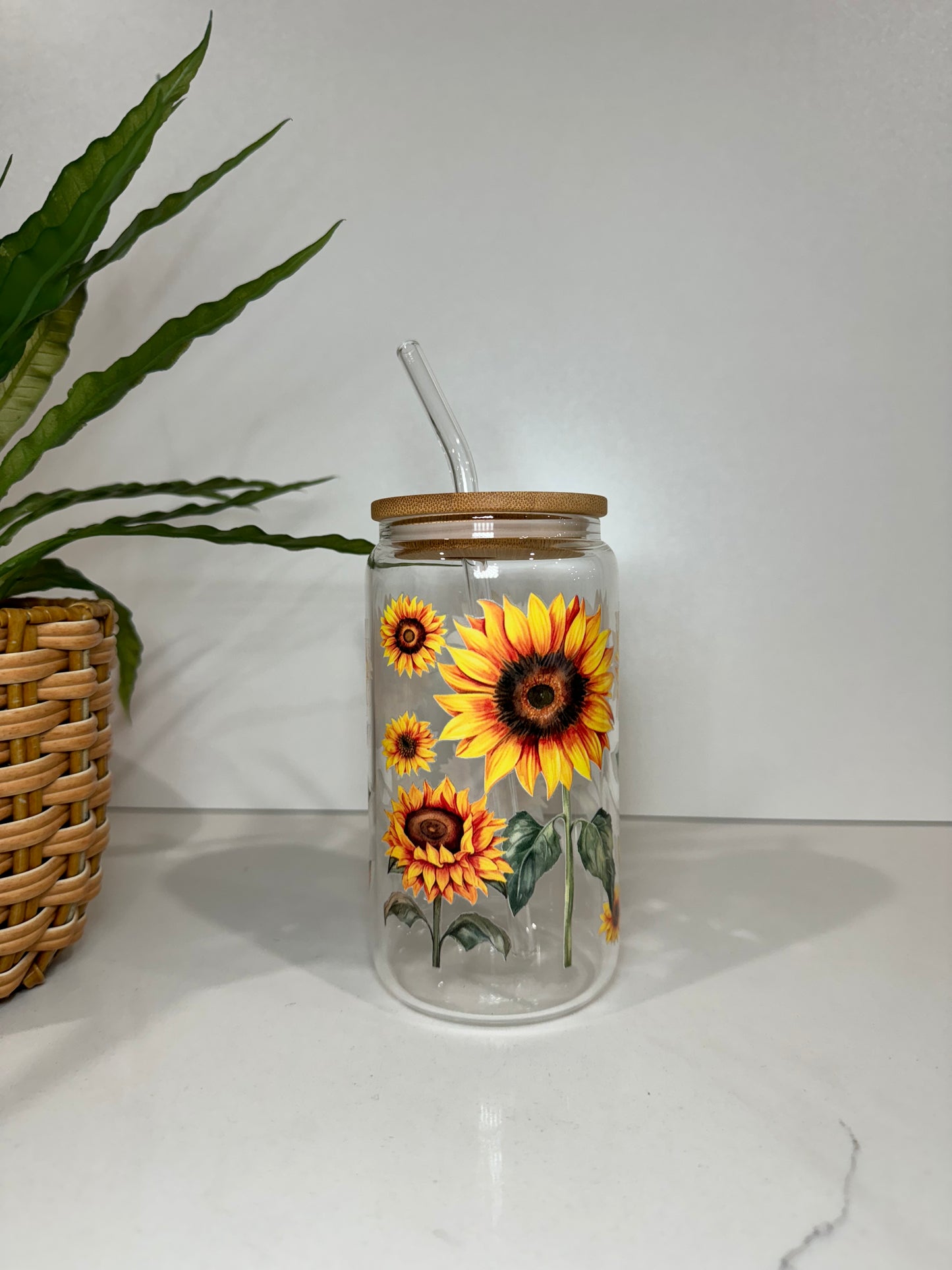 Sunflowers Glass Tumbler