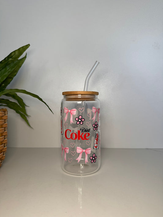 Diet Coke #3 Glass Tumbler