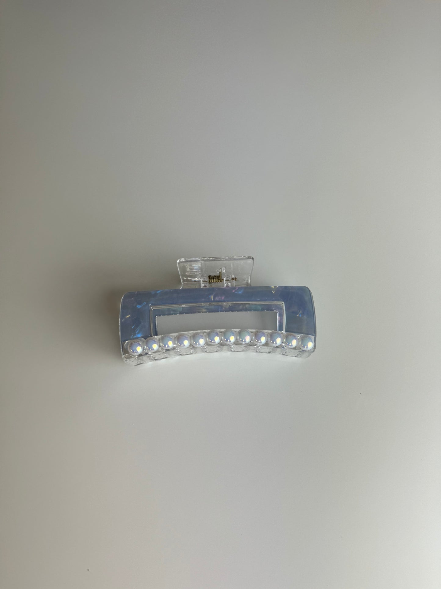 Blue Pearl Hair Claw Clip