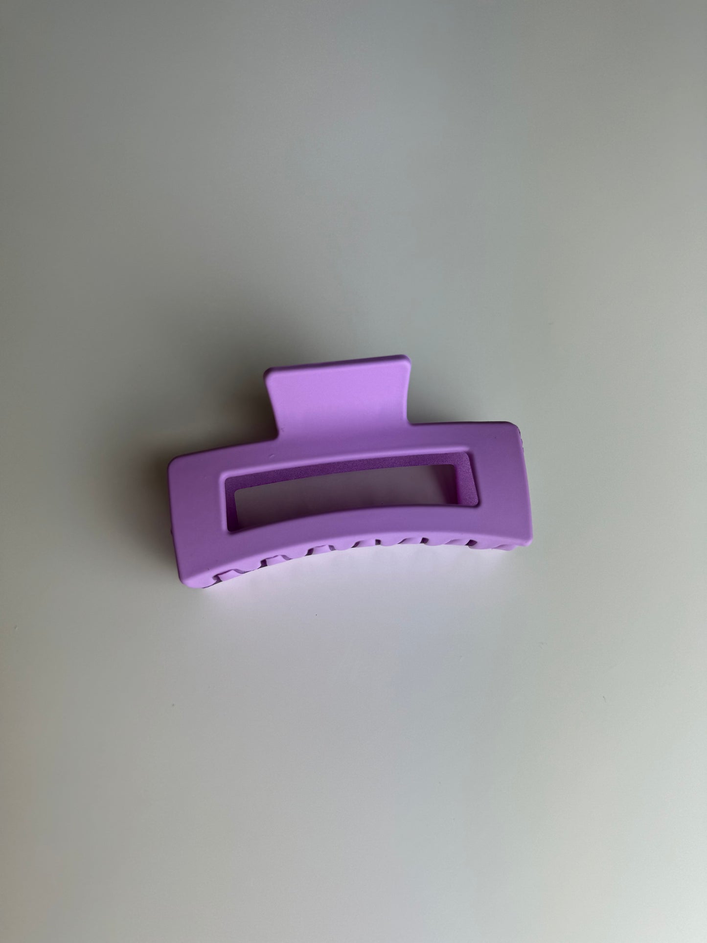 Purple Rectangle Hair Claw Clip