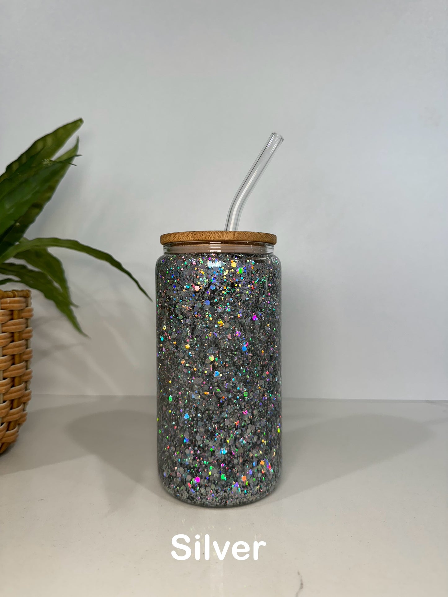 Glitter Simba and Nala Glass Tumblers
