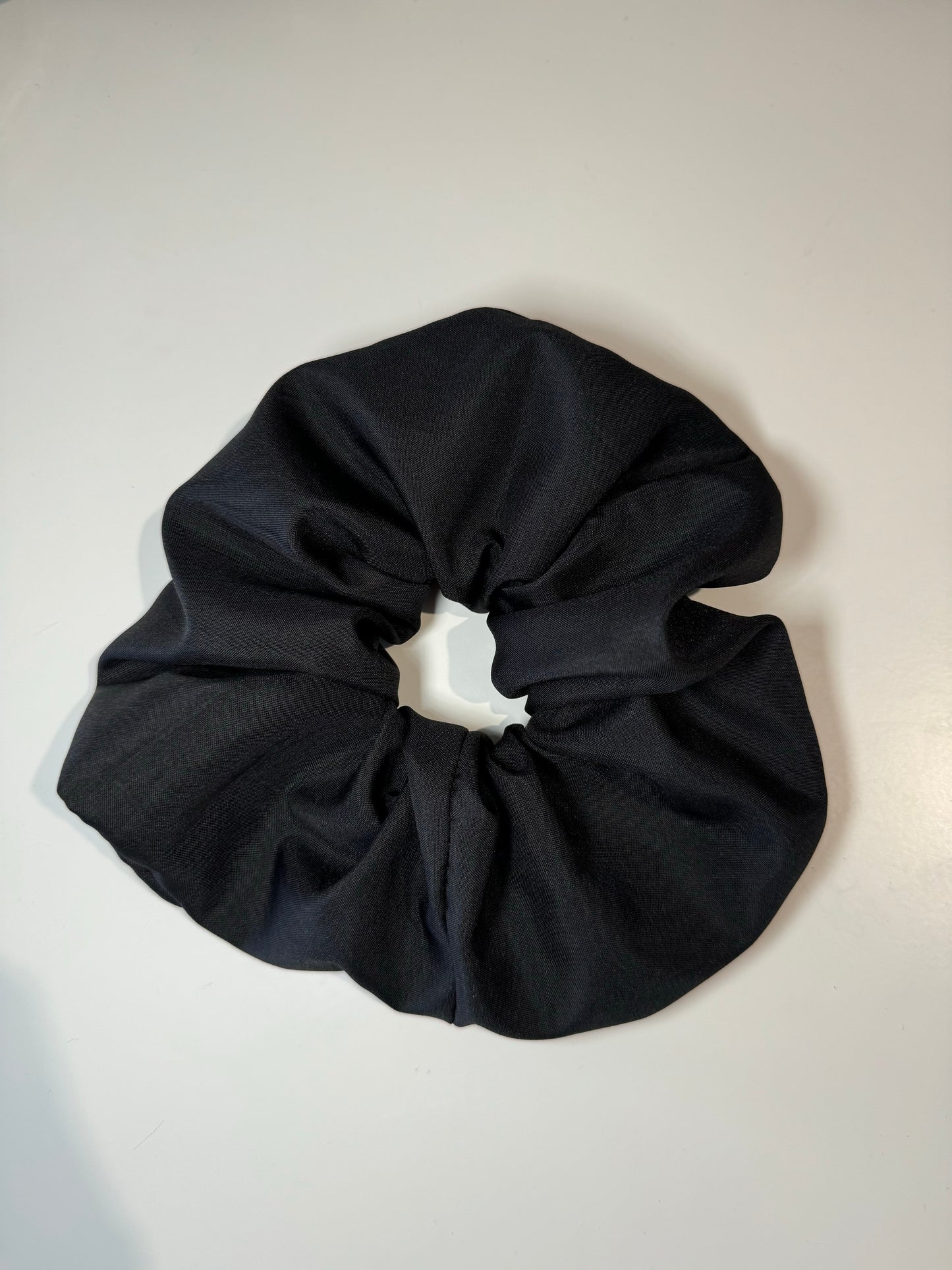 Black Cotton Scrunchie- M