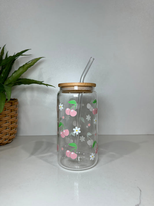 Cherry #1 Glass Tumbler